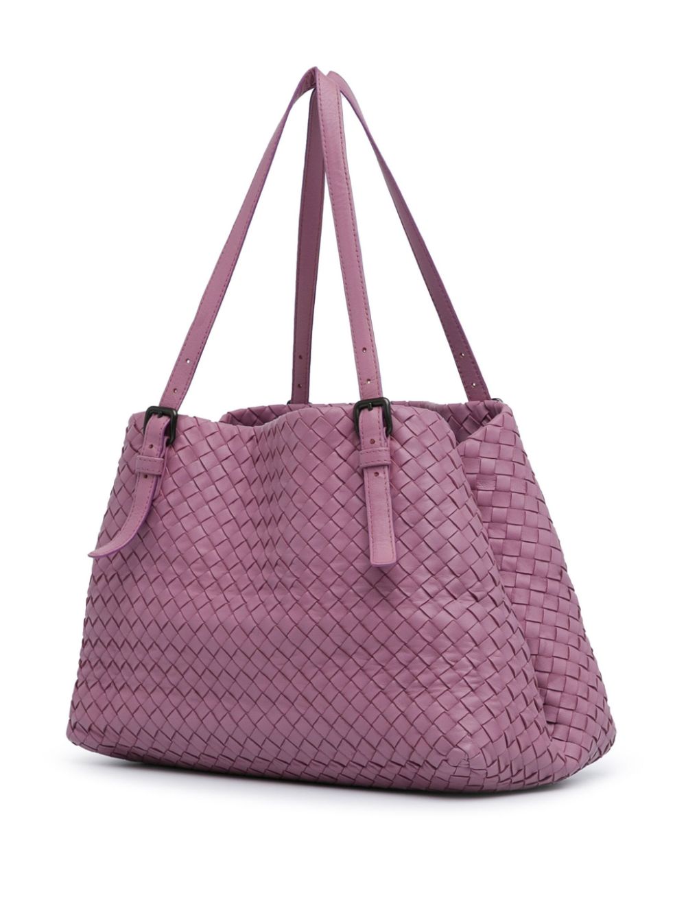 Bottega Veneta Pre-Owned 2012-2023 Medium Nappa Intrecciato Cesta tote bag - Roze