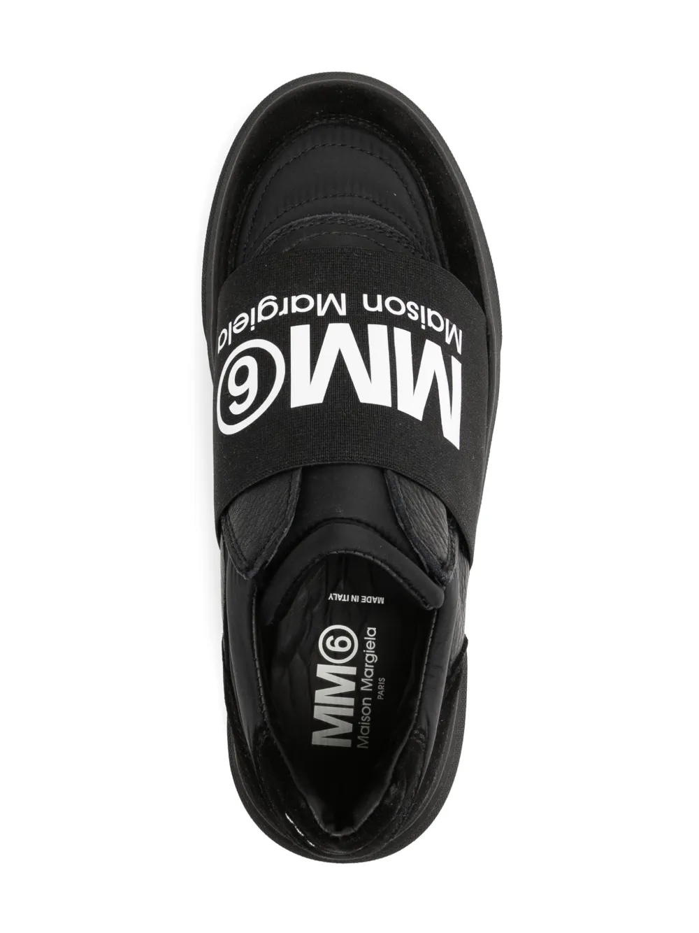 MM6 Maison Margiela Kids logo-print sneakers Black