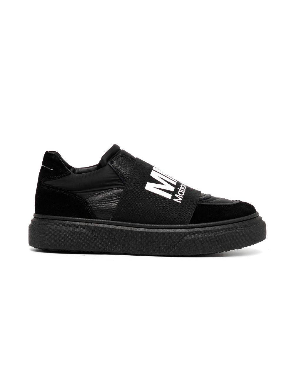 MM6 Maison Margiela Kids logo-print sneakers - Black