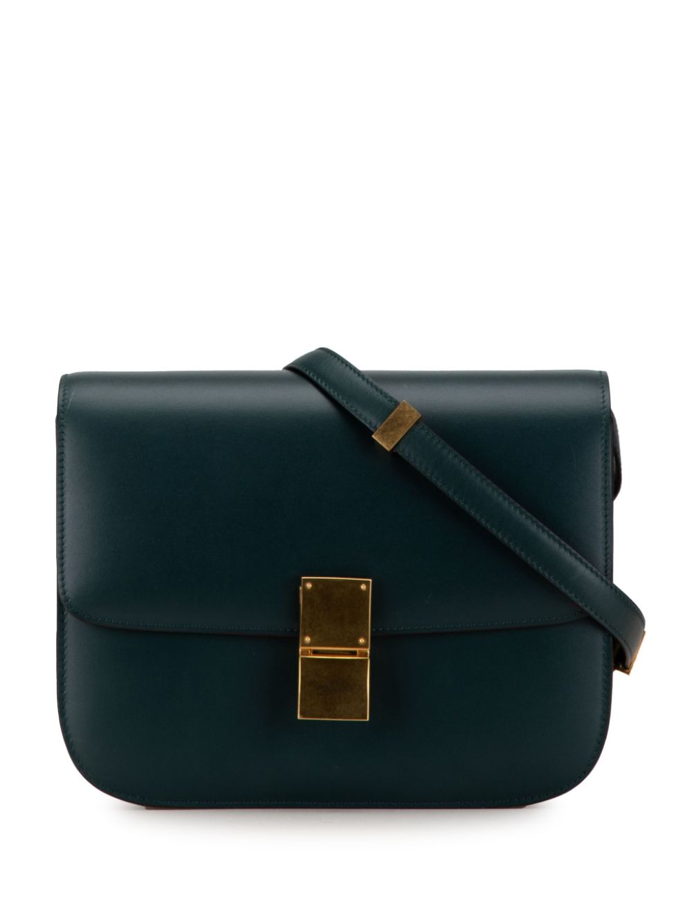 Céline Pre-Owned 2018 Medium Calfskin Classic Box crossbody bag - Green