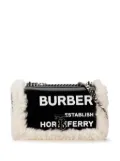 Burberry Pre-Owned 21st Century Medium Shearling Trimmed Coated Canvas Lola crossbody bag - Black