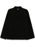 TEAM WANG design Choices Herringbone shirt - Black