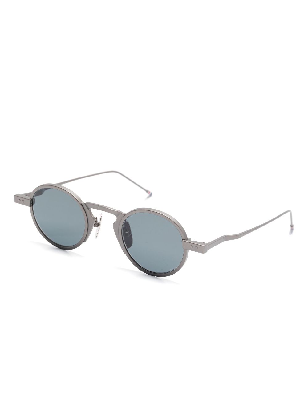 Thom Browne Eyewear Zonnebril met rond montuur - Grijs