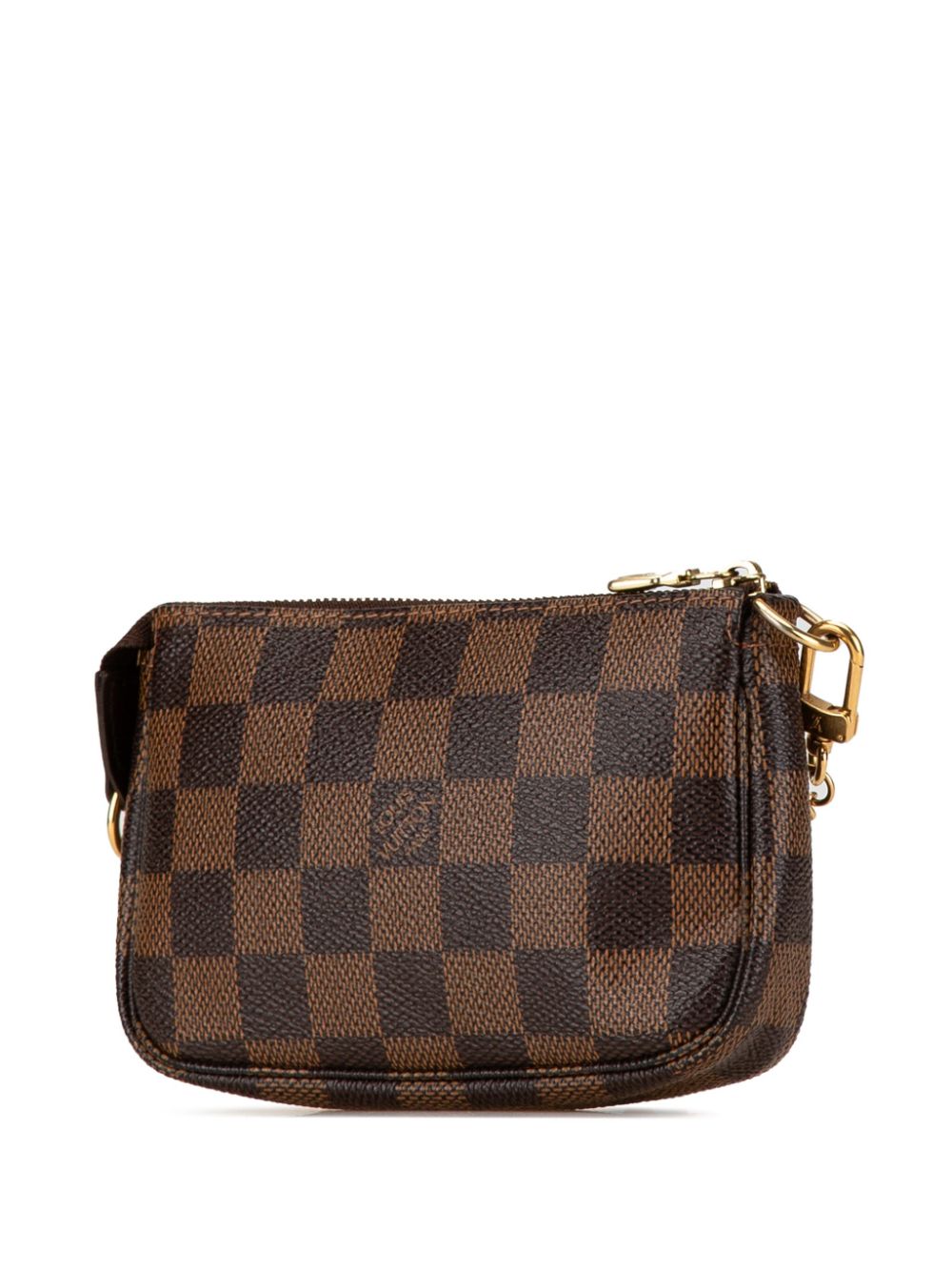 Louis Vuitton Pre-Owned 2008 Damier Ebene Trunks and Bags Mini Pochette Accessoires handbag - Bruin