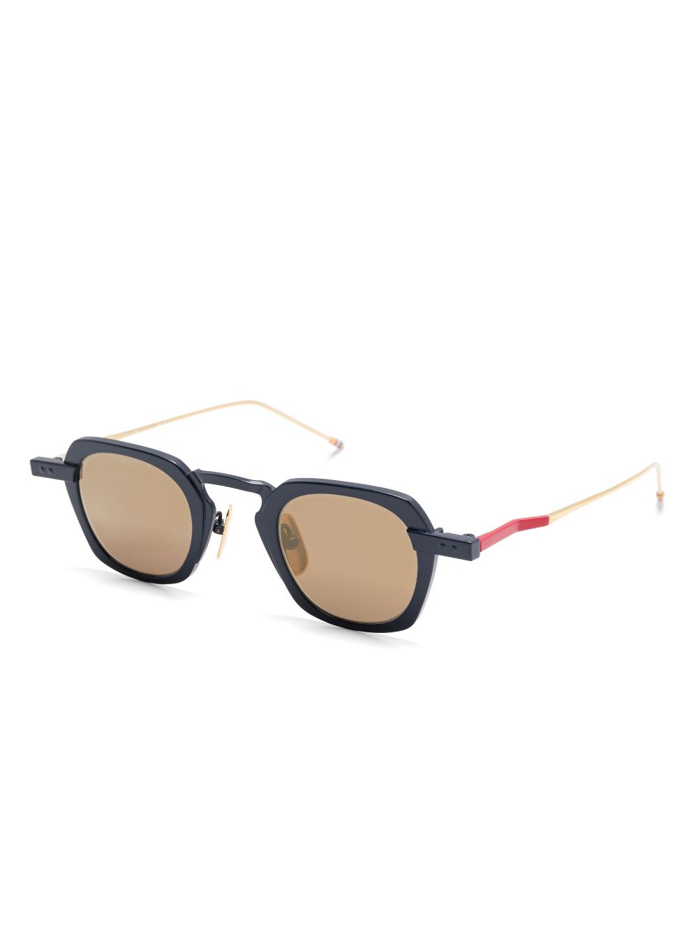 Thom Browne Eyewear Zonnebril met colourblocking - Blauw