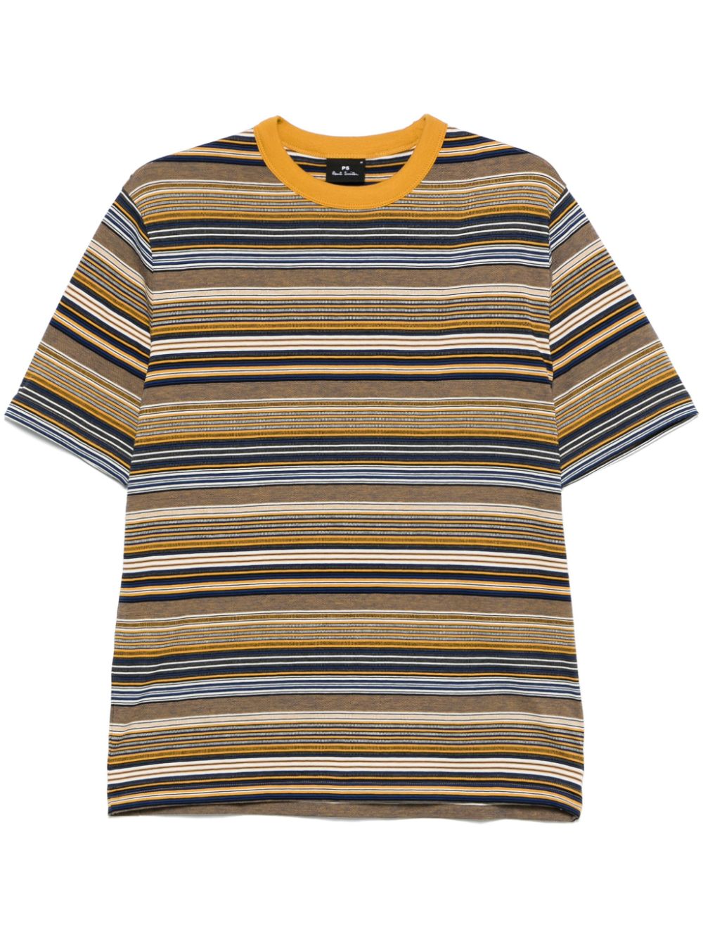 stripe cotton T-shirt