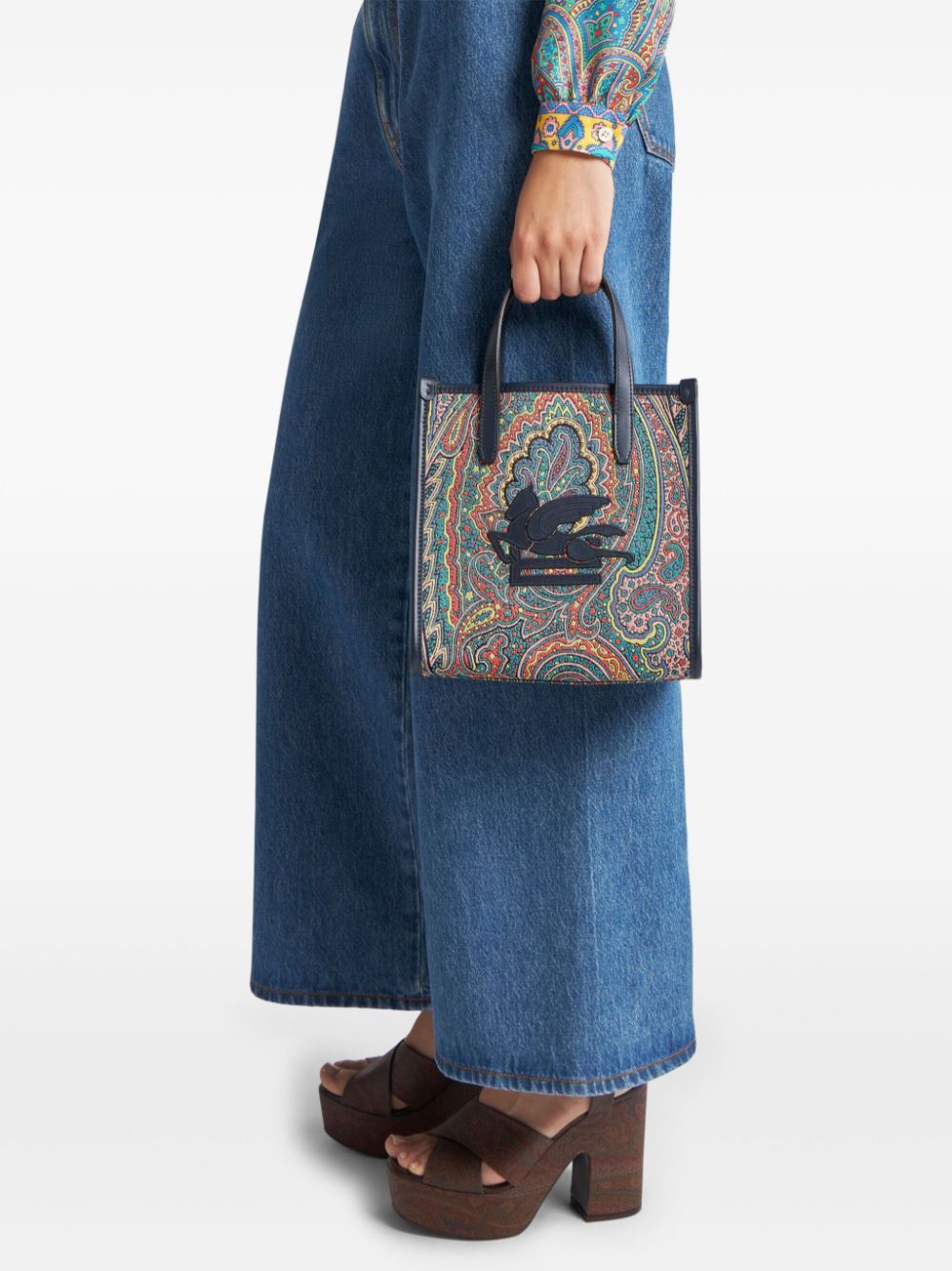 ETRO small Love Trotter tote bag - Blauw