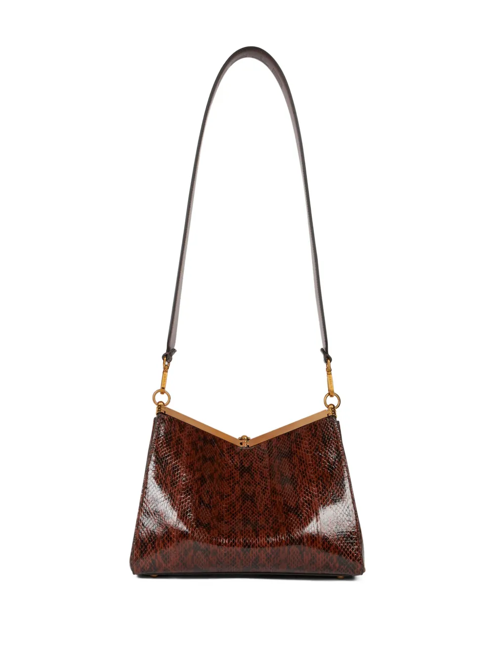 ETRO Vela raffia schoudertas Bruin