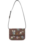 ETRO small embroidered cross body bag - Brown