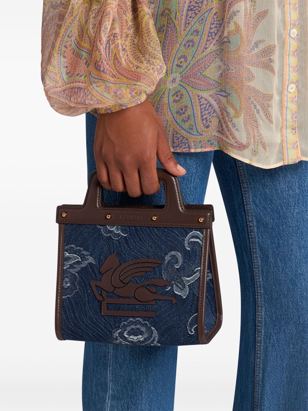 ETRO Love Trotter kleine shopper - Blauw