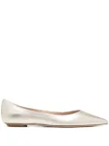 Stuart Weitzman metallic ballet flats - Gold