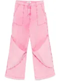 The Attico wide-leg trousers - Pink