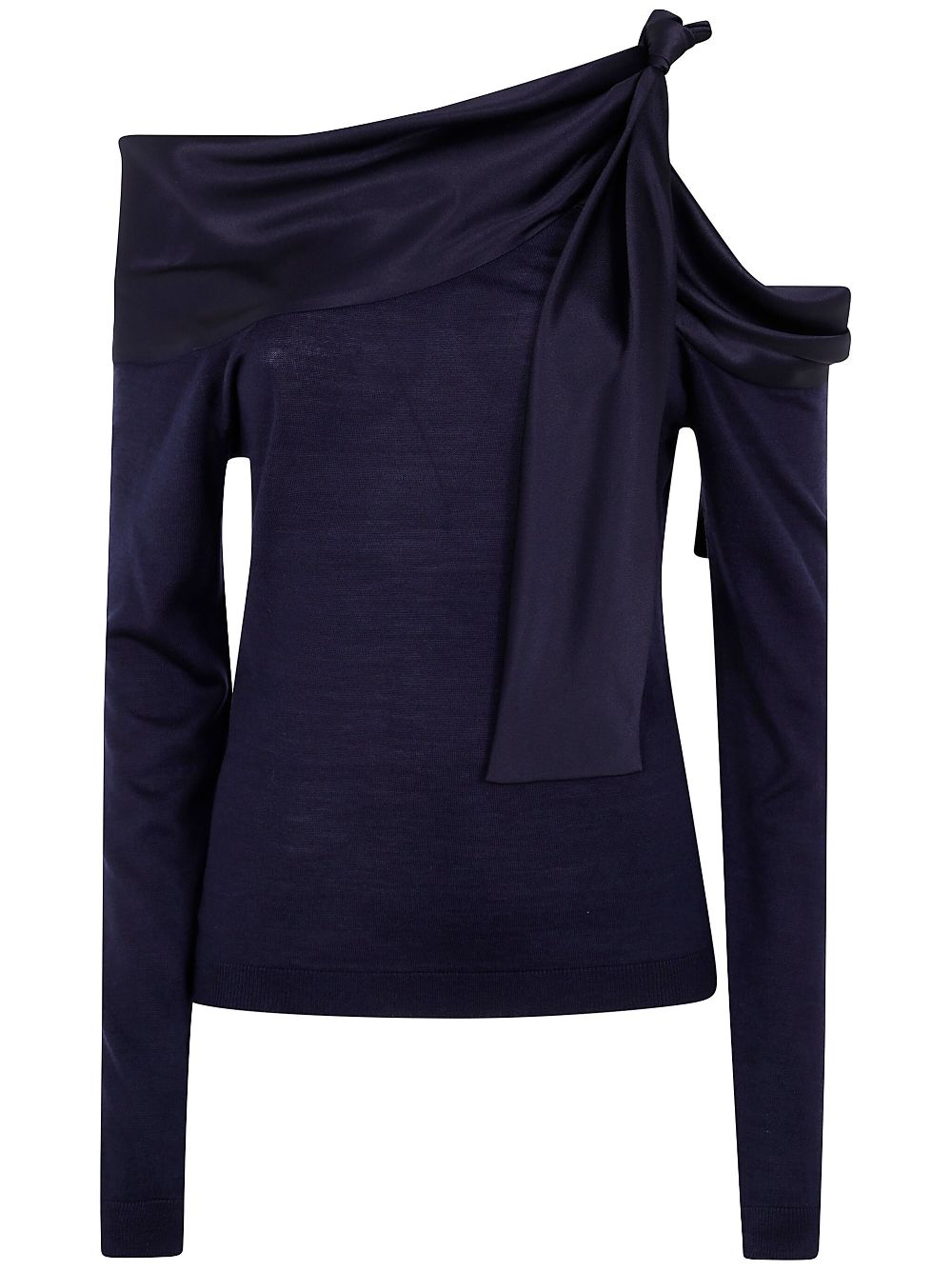 Alberta Ferretti cut-out detailing top - Blue