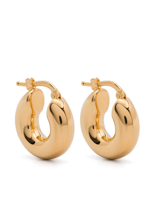 Jil Sander フープピアス | ゴールドトーン | FARFETCH JP