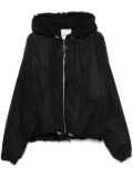 The Attico hooded bomber jacket - Black