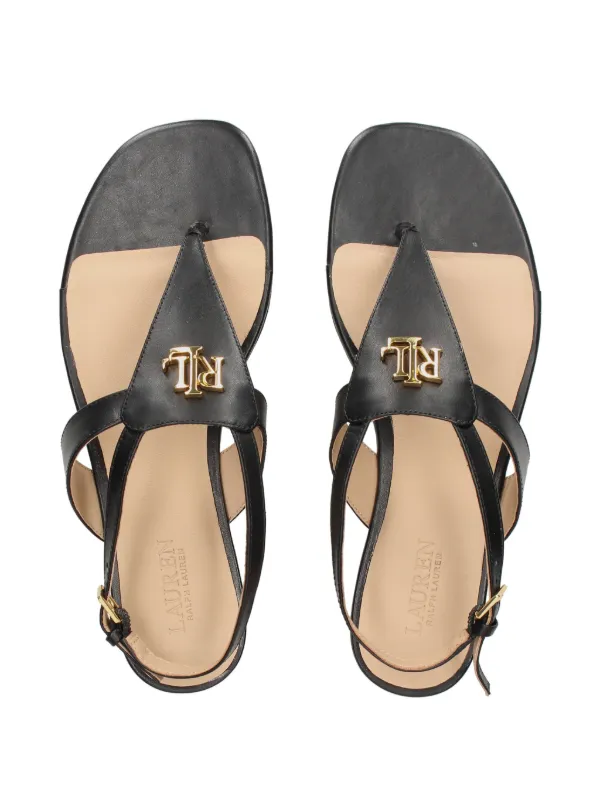 Lauren Ralph Lauren Everley Sandals | Black | FARFETCH