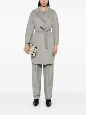 S Max Mara ライトグレーベージュロングコートM〜Lサイズ 美品 S Max Mara ライトグレーベージュロングコートM〜Lサイズ 美品