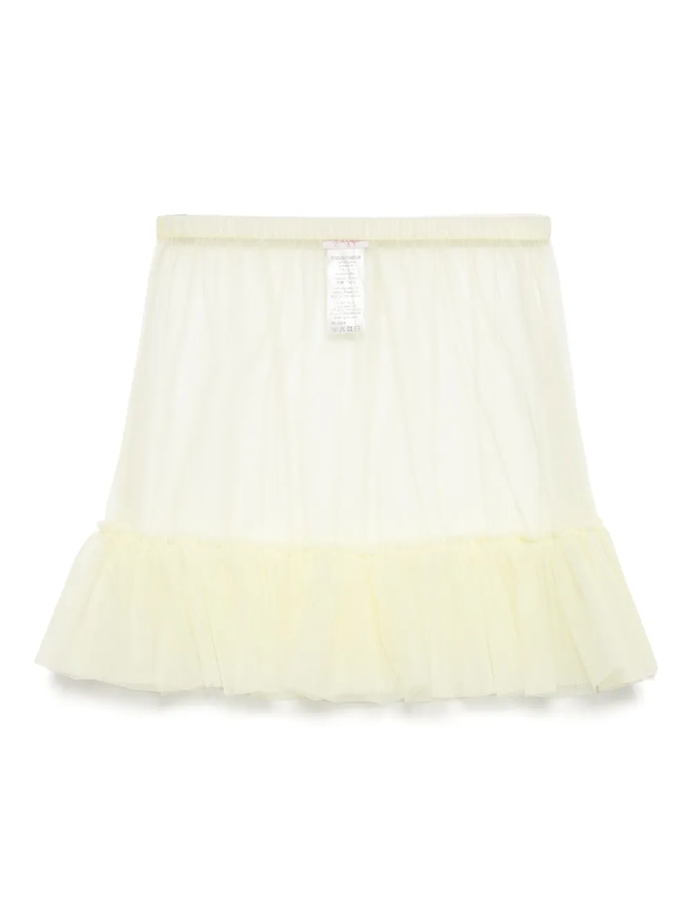 Il Gufo Ruffled Skirt In Yellow