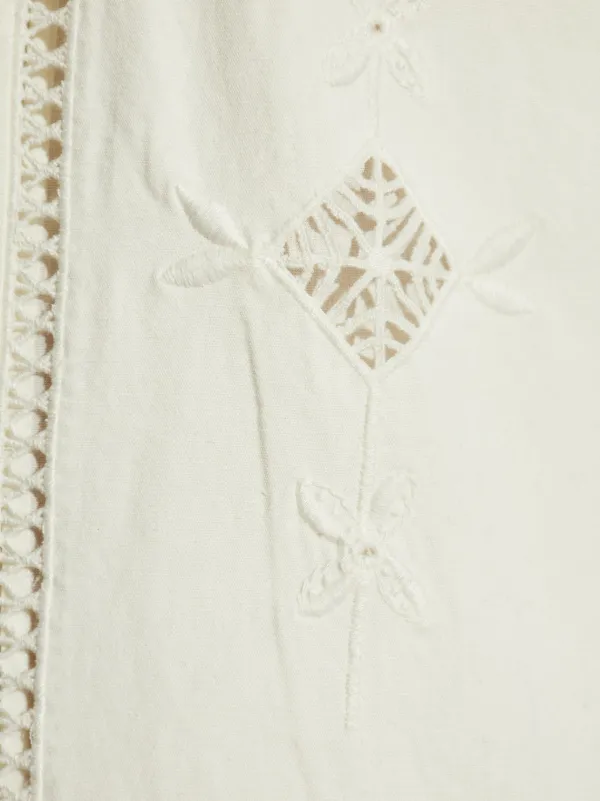ISABEL MARANT Sandra Macramé Mini Skirt | White | FARFETCH