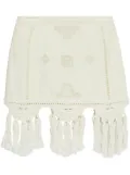 ISABEL MARANT Sandra macramé mini skirt - White