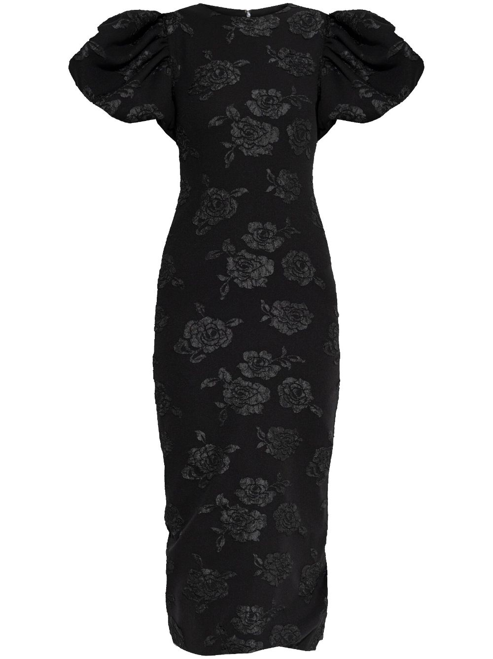 ROTATE BIRGER CHRISTENSEN jacquard-pattern midi dress – Black