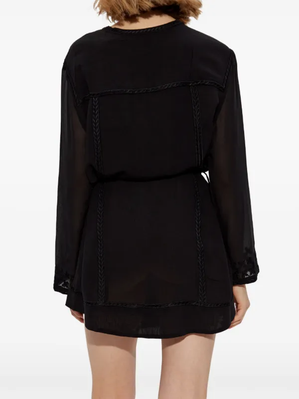 ISABEL MARANT Oaria Mini Dress | Black | FARFETCH