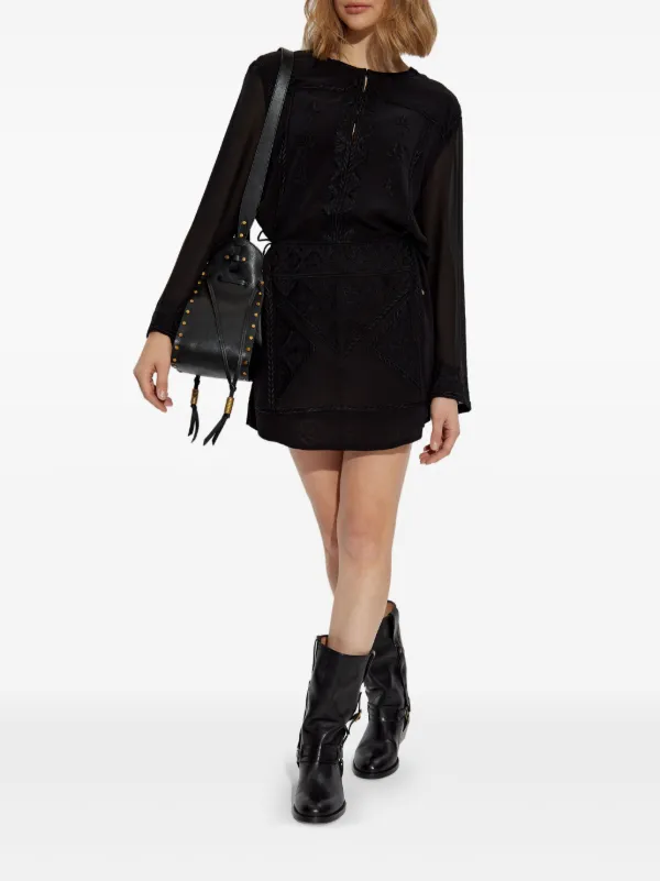 ワンピース Isabel Marant 'Oaria' dress ISABEL MARANT Oaria Mini Dress | Black | FARFETCH