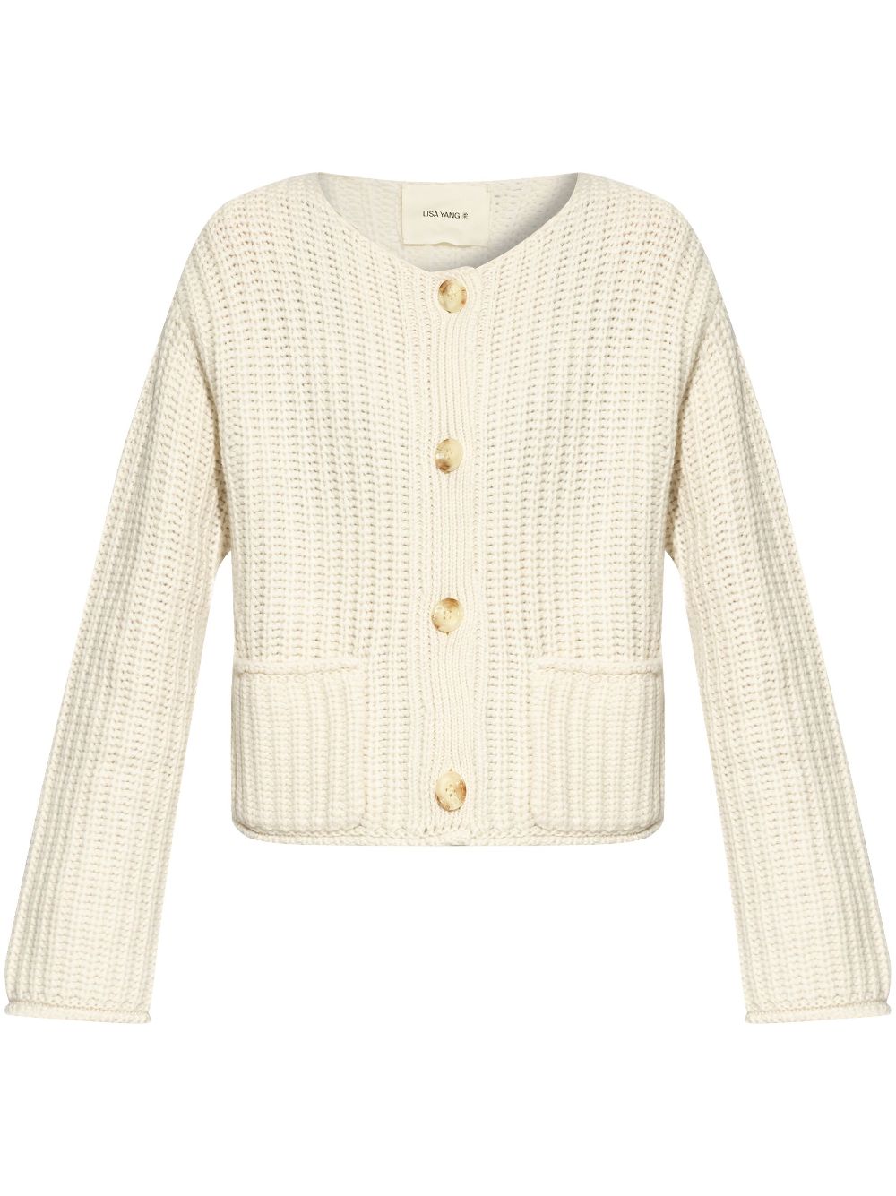 Lisa Yang round-neck cardigan - Neutrals