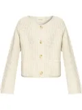 Lisa Yang round-neck cardigan - Neutrals