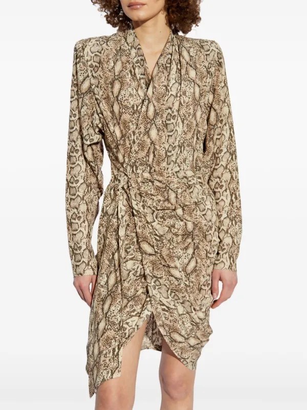 ISABEL MARANT Cleora Midi Dress | Neutrals | FARFETCH PT