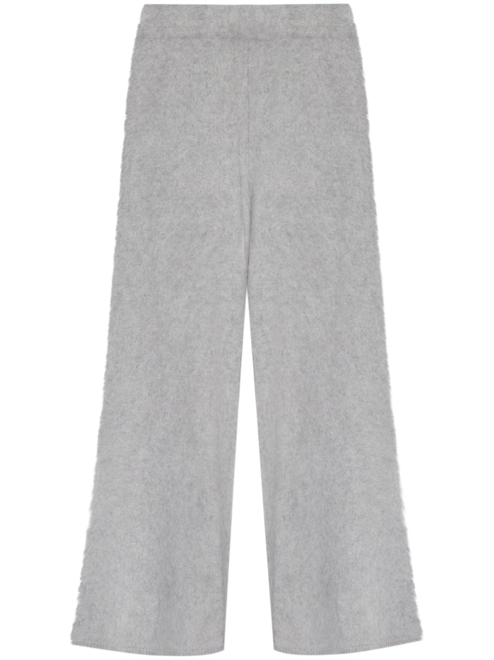 brushed-effect trousers