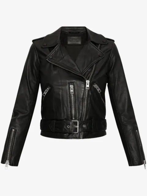 AllSaints belted biker jacket