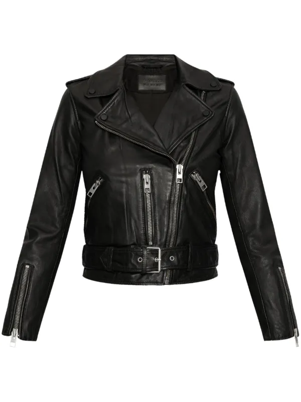 AllSaints Balfern ライダースジャケット | ブラック | FARFETCH JP