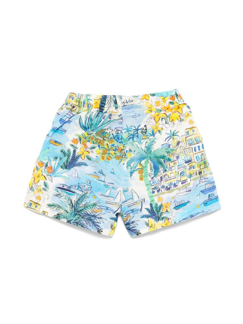 Il Gufo printed shorts - Blauw