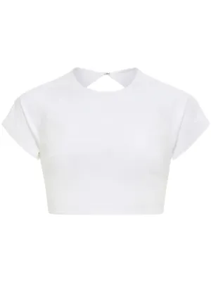 ヴィヴィアン♡クロップドTシャツ Vivienne Westwood クロップド Tシャツ | ホワイト | FARFETCH JP