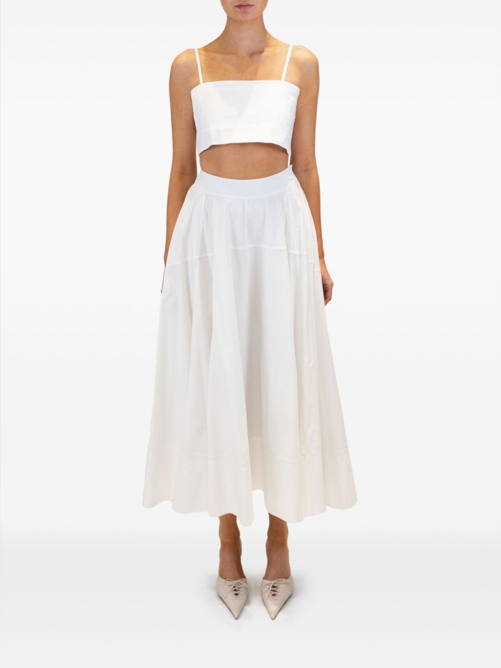 AZEEZA Avani midi skirt - Wit