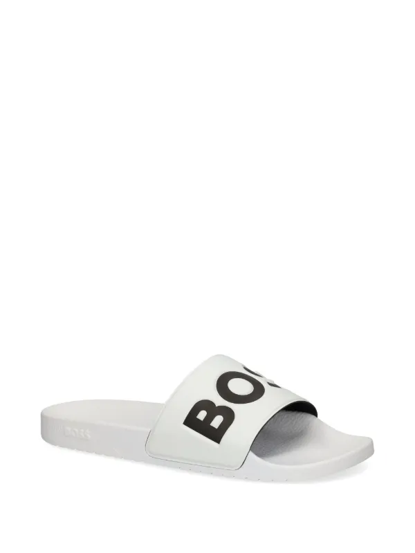 BOSS Aryeh Slides White FARFETCH IN