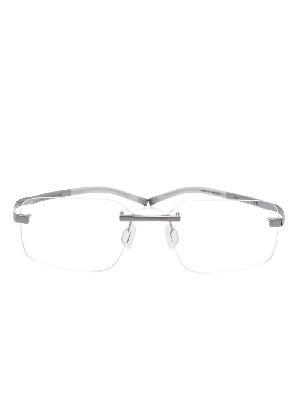 rimless glasses