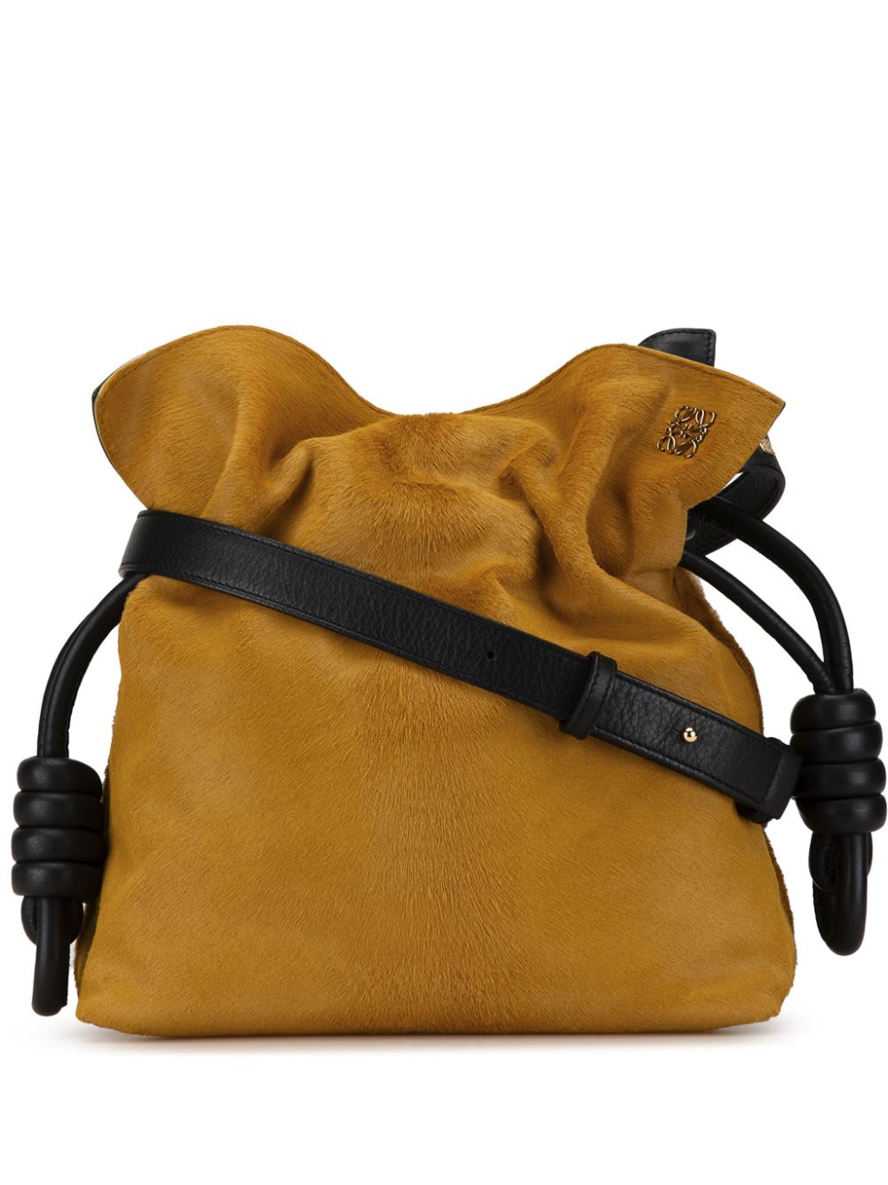 2015 Ponyhair Flamenco Knot crossbody bag