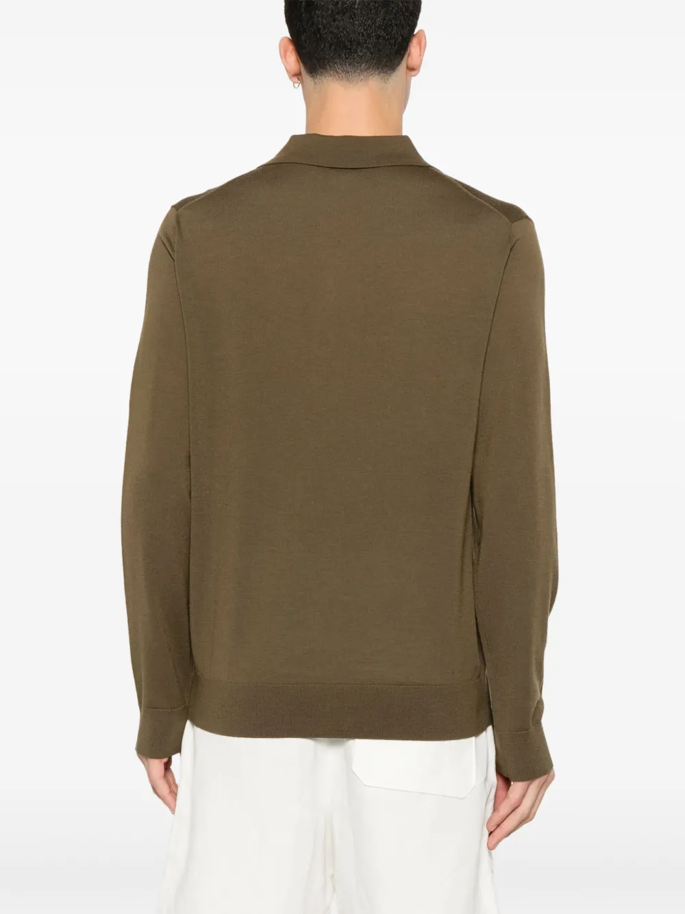 Paul Smith Poloshirt met Artist streep Bruin