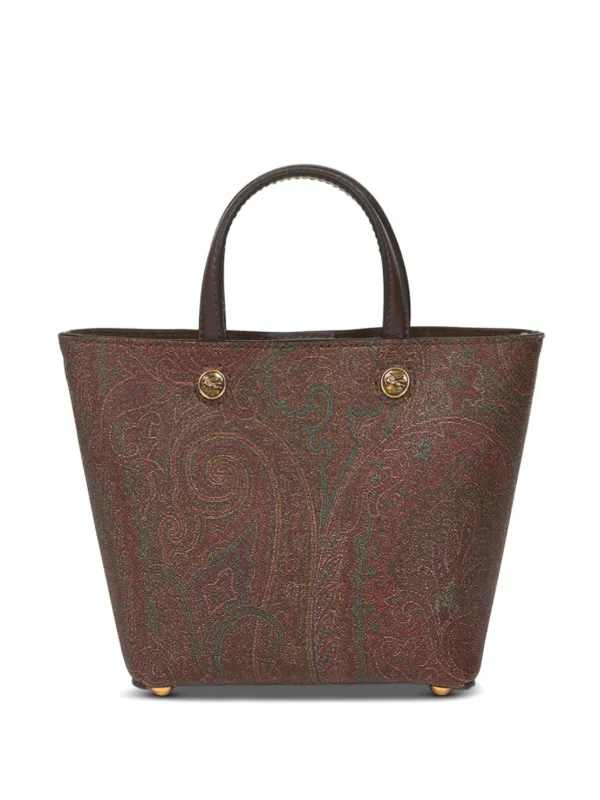【関税込み】ETRO \"ETRO Essential\" tote bag ETRO Medium Etro Essential Tote Bag | Brown | FARFETCH