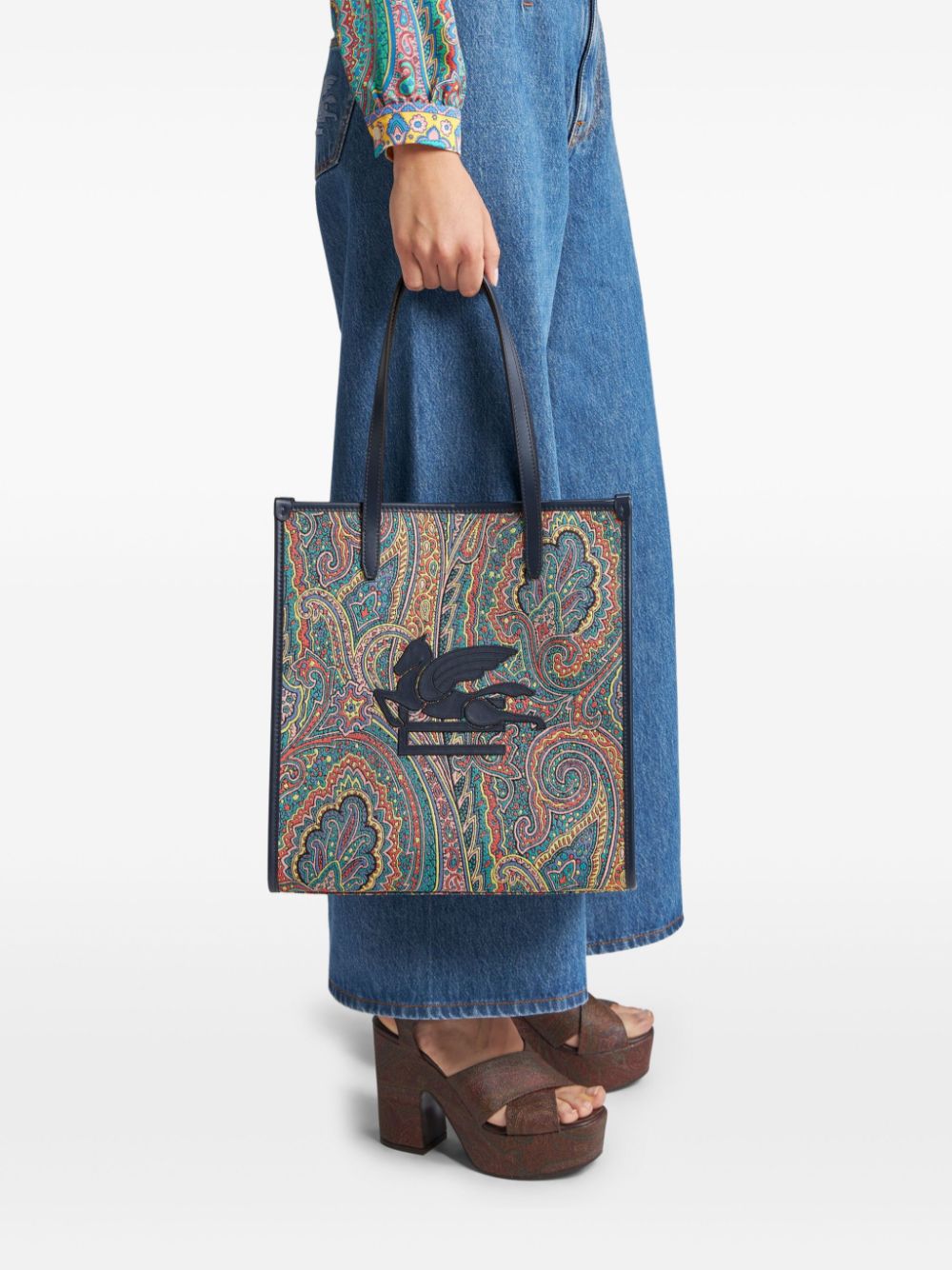 ETRO medium Love Trotter tote bag - Blauw