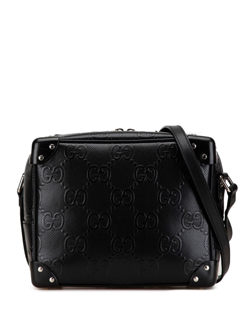 Gucci Pre-Owned 2000-2015 GG Embossed Leather crossbody bag – Black