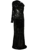 Alchemy x Lia Aram sequinned maxi dress - Black