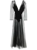 Alchemy x Lia Aram tulle maxi dress - Black