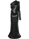 Alchemy x Lia Aram asymmetreic maxi dress - Black