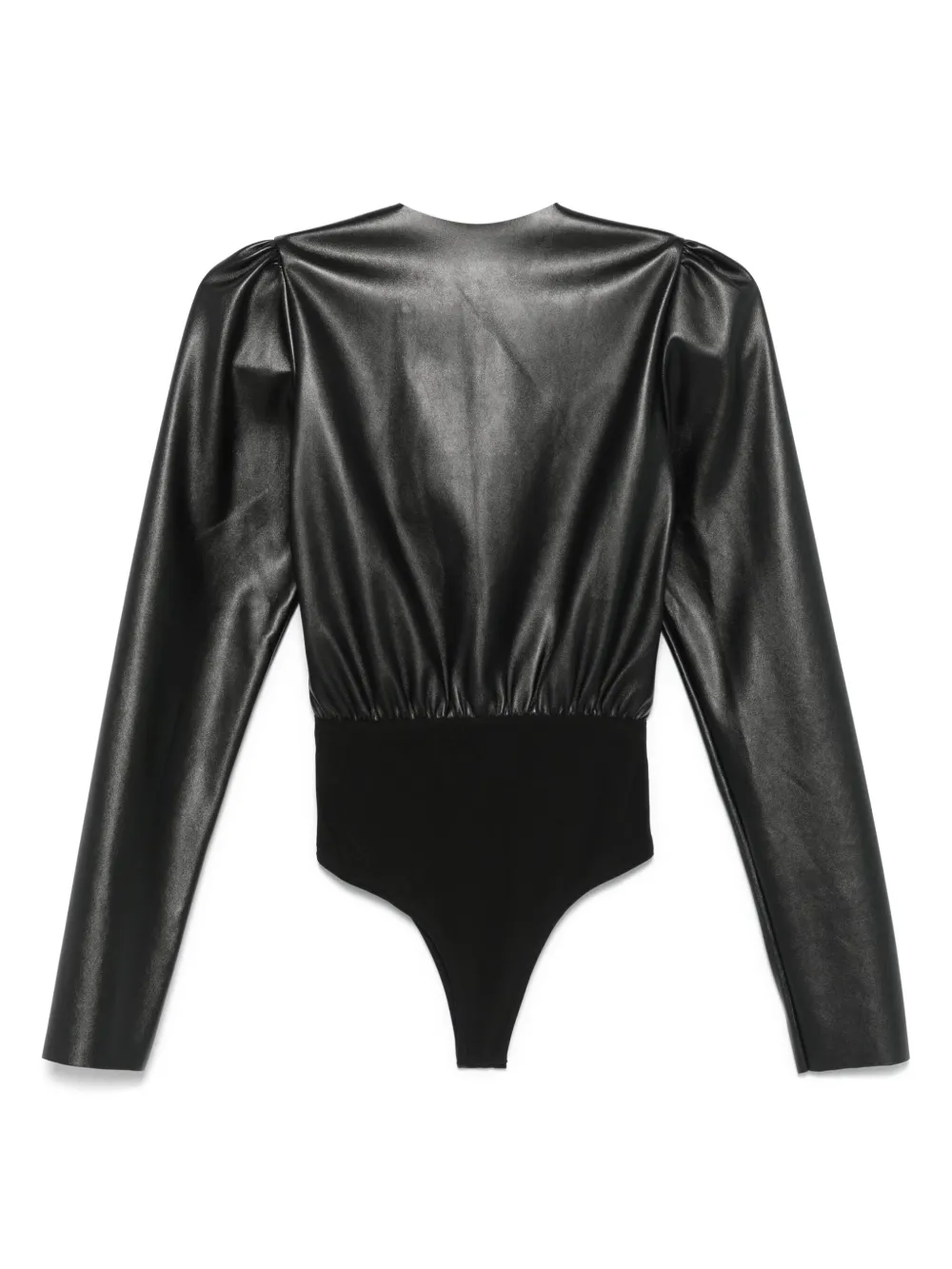Alchemy x Lia Aram body van imitatieleer - Zwart