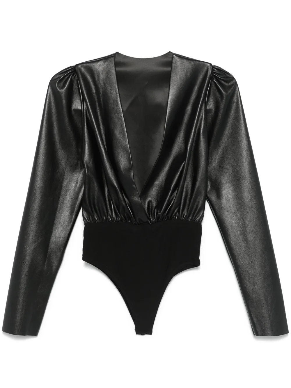 Alchemy x Lia Aram body van imitatieleer Zwart