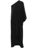 Alchemy x Lia Aram asymmetric maxi dress - Black