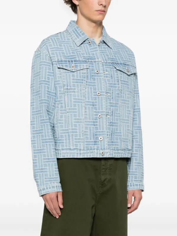 Kenzo Weave Jacket | Blue | FARFETCH